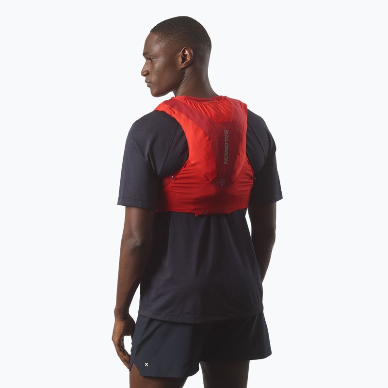 Laufweste Salomon ADV SKIN 5 Set flame scarlet/haute red 4