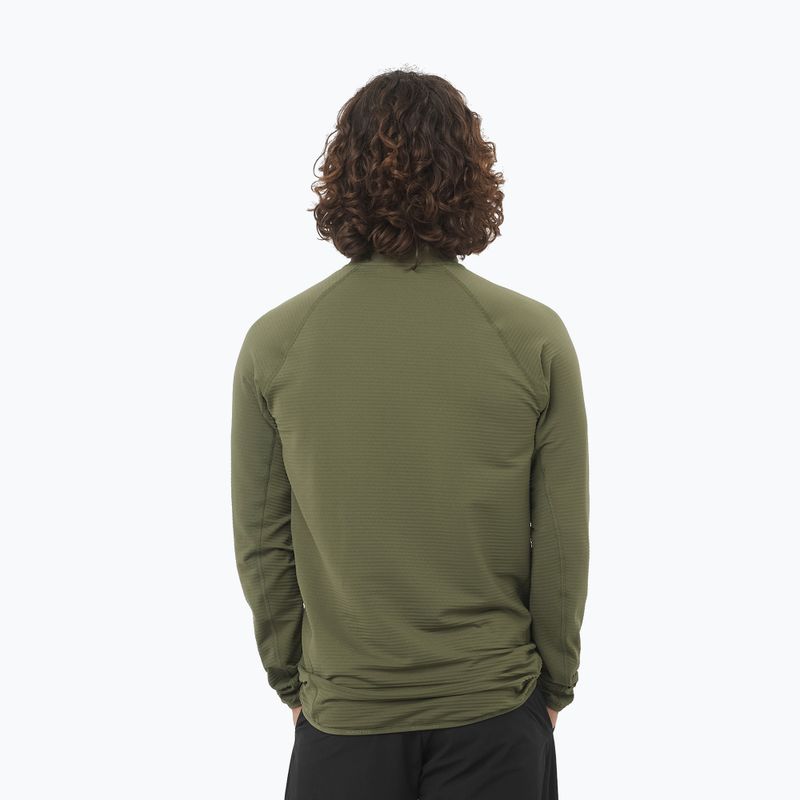 Herren-Trekkingpullover Salomon Essential Lightwarm Full Zip grape leaf 2