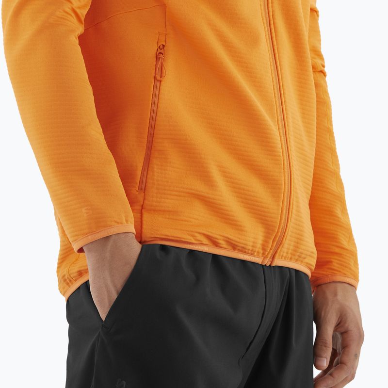 Trekking Hoodie Sweatshirt Herren Salomon Lightwarm Full Zip turmeric 6