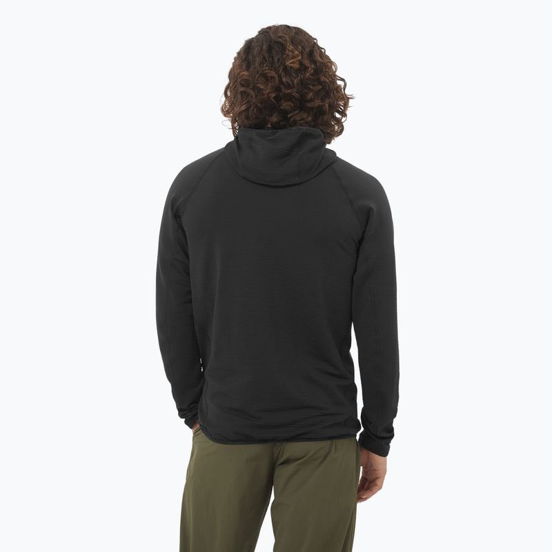Herren-Trekkingjacke Salomon Sntial Lightwarm Hybrid tiefschwarz 2