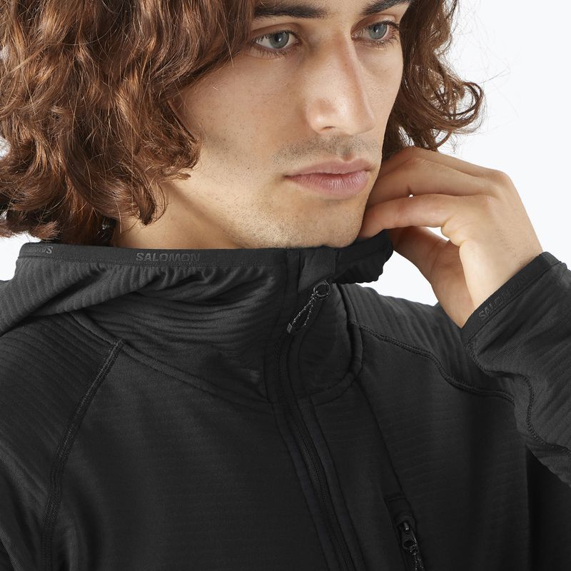 Herren-Trekkingjacke Salomon Sntial Lightwarm Hybrid tiefschwarz 4