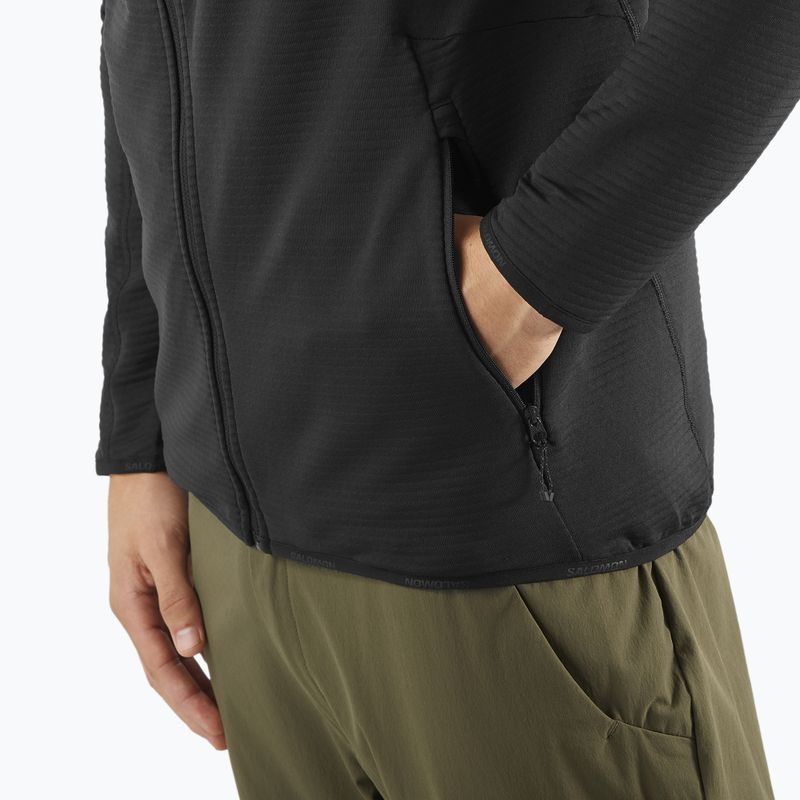 Herren-Trekkingjacke Salomon Sntial Lightwarm Hybrid tiefschwarz 6