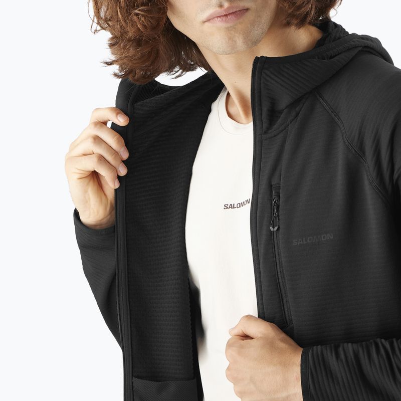 Herren-Trekkingjacke Salomon Sntial Lightwarm Hybrid tiefschwarz 7