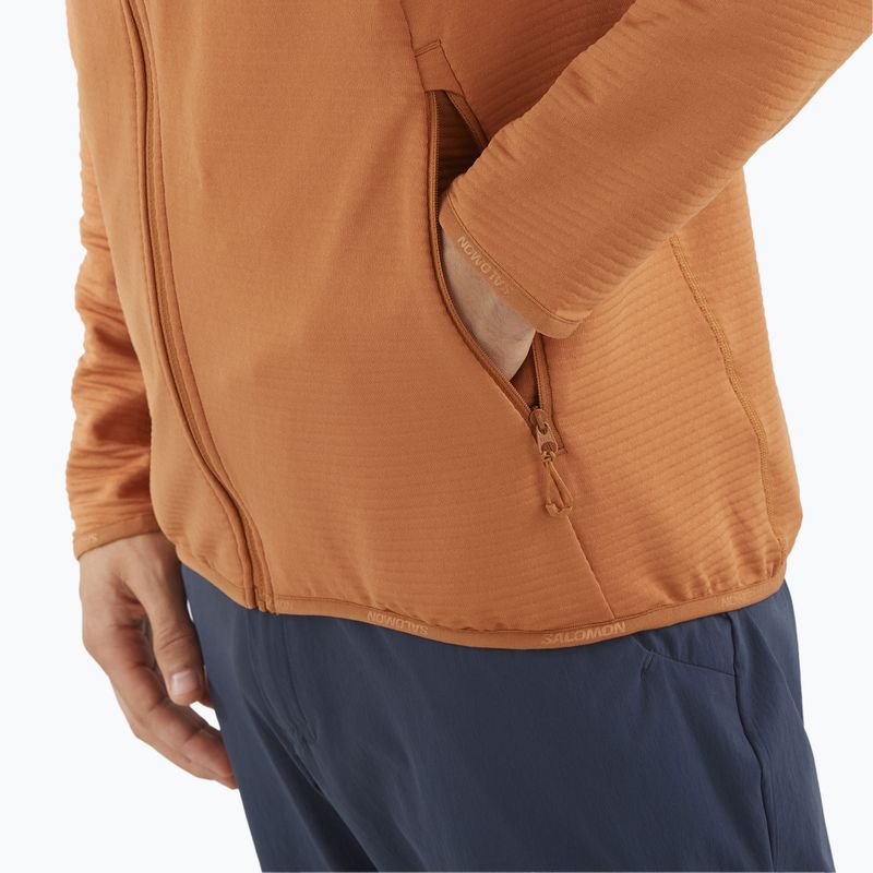 Herren Salomon Sntial Lightwarm Hybrid sierra trekking Sweatshirt 6