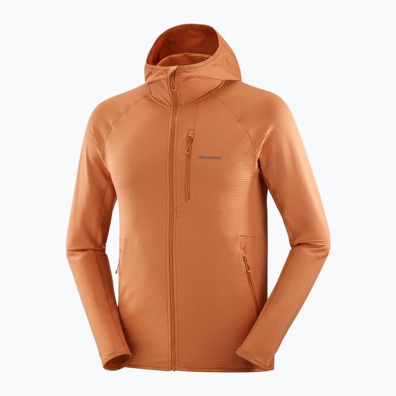 Herren Salomon Sntial Lightwarm Hybrid sierra trekking Sweatshirt 8