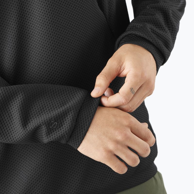 Herren-Trekkingpullover Salomon Motomesh Crewneck deep black 4