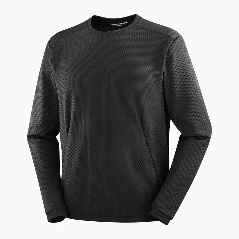 Herren-Trekkingpullover Salomon Motomesh Crewneck deep black 8
