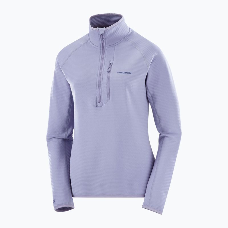 Damen-Trekkingpullover Salomon Essential Lightwarm Half Zip blue granite 6
