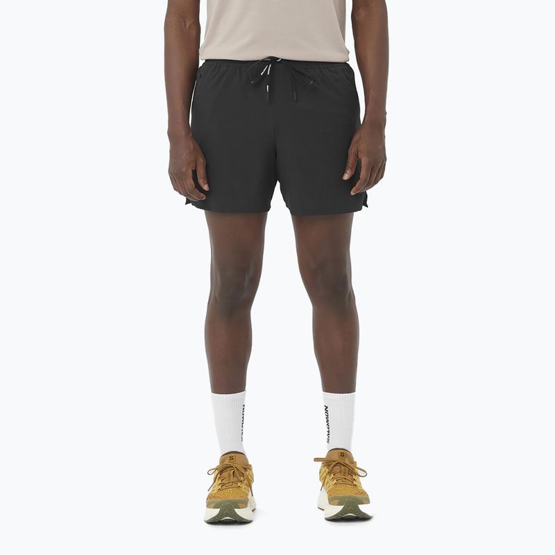 Laufshorts Herren Salomon SHAKEout Core 5" deep black