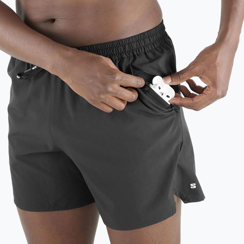 Laufshorts Herren Salomon SHAKEout Core 5" deep black 4