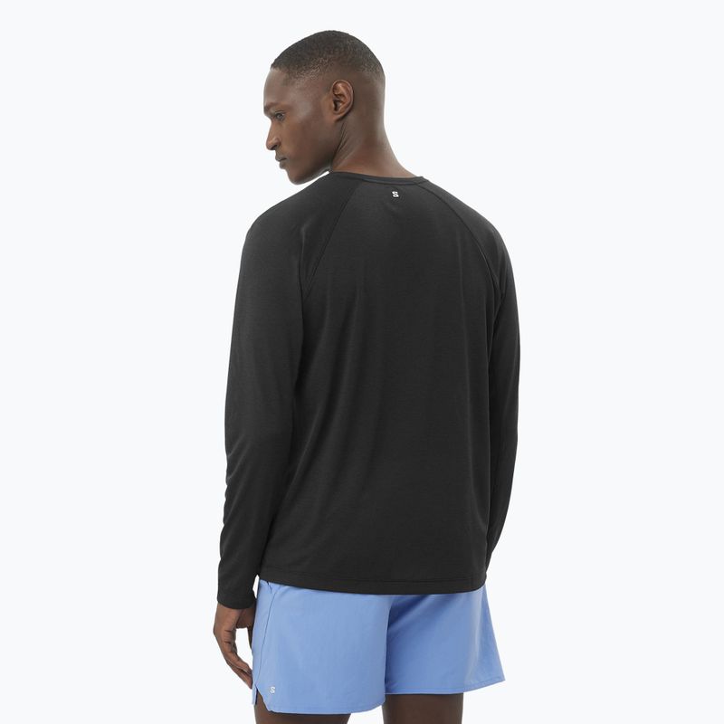 Lauf Longsleeve Herren Salomon SHAKEout Core deep black 2
