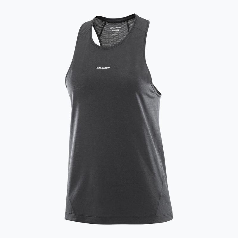 Lauf Tank Top Damen Salomon Shakeout Core Tank deep black 4