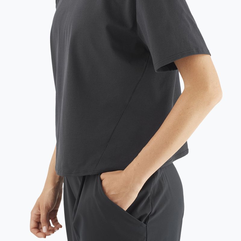 Salomon Trackline Tee SS Damen tiefschwarz 3