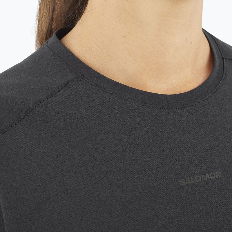 Salomon Trackline Tee SS Damen tiefschwarz 4