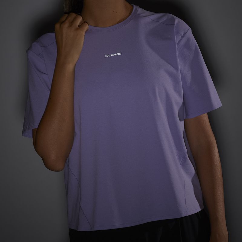 Damen Salomon Trackline T-shirt SS violett tulip 5