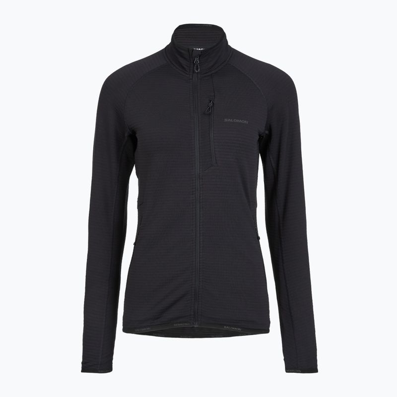 Fleecejacke für Damen Salomon Lightwarm Full Zip deep black 5