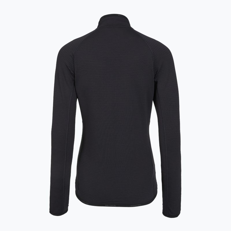 Fleecejacke für Damen Salomon Lightwarm Full Zip deep black 6