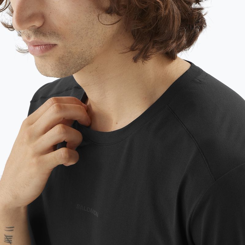 Herren T-Shirt Salomon Trackline deep black 4