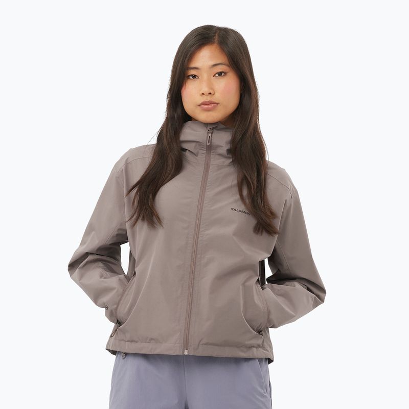 Damen Regenjacke Salomon Outscape 2l iron