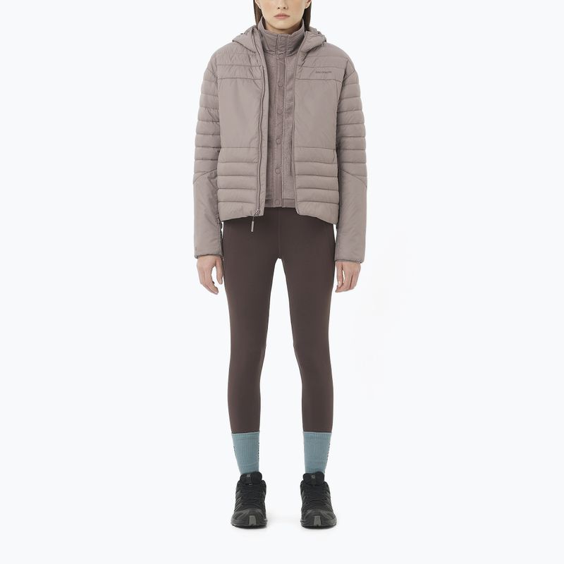 Damen Laufleggings Salomon SHAKEout Bliss 25" coffee bean 2