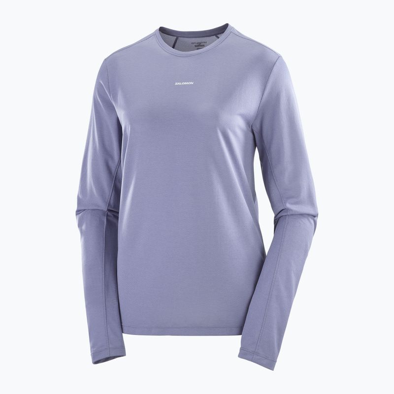 Lauf Longsleeve Damen Salomon SHAKEout Core blue granite 4