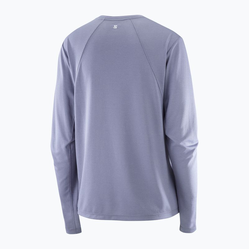 Lauf Longsleeve Damen Salomon SHAKEout Core blue granite 5