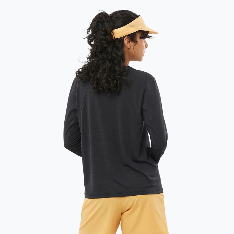 Lauf Longsleeve Damen Salomon SHAKEout Core deep black 2