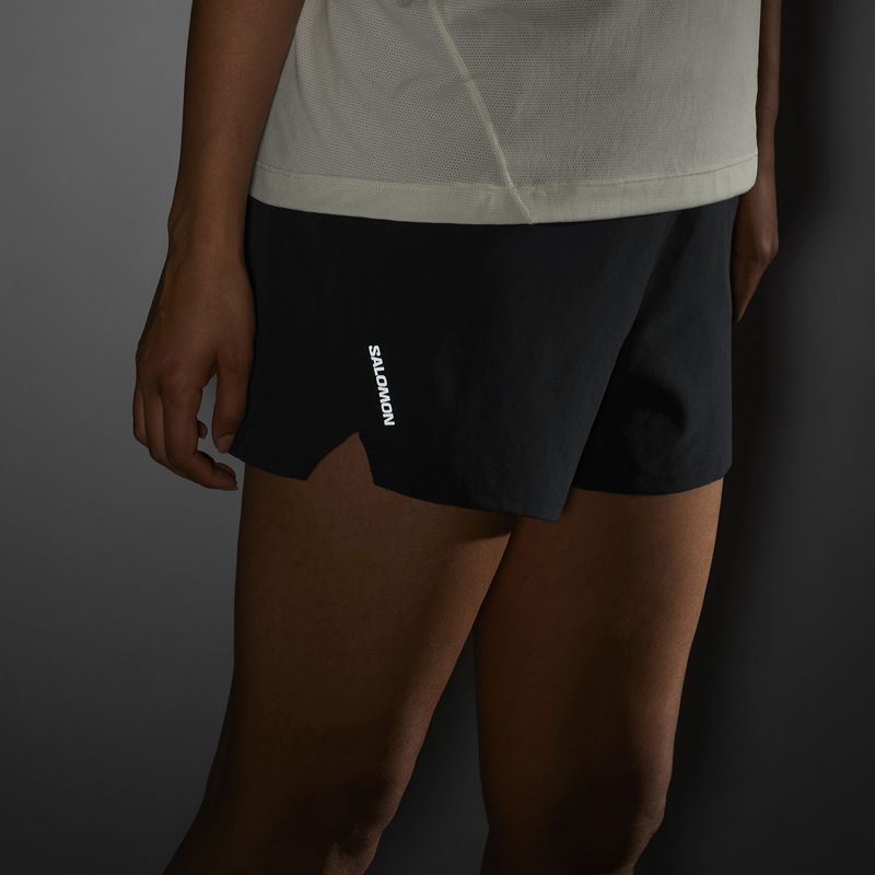 Laufshorts Damen Salomon SHAKEout Core 4" deep black 5