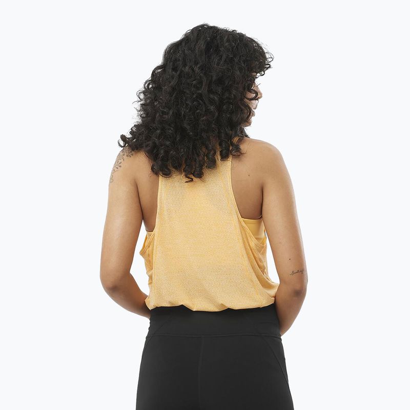 Lauf Tank Top Damen Salomon SHAKEout Air Tank warm apricot 2
