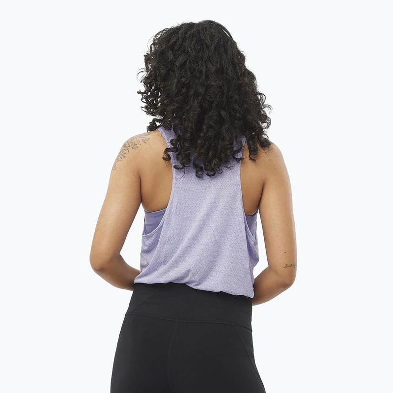 Lauf Tank Top Damen Salomon SHAKEout Air Tank cosmic sky 2