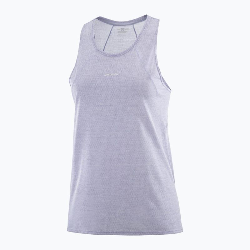 Lauf Tank Top Damen Salomon SHAKEout Air Tank cosmic sky 4
