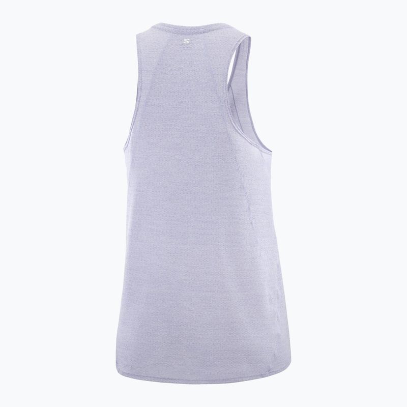 Lauf Tank Top Damen Salomon SHAKEout Air Tank cosmic sky 5