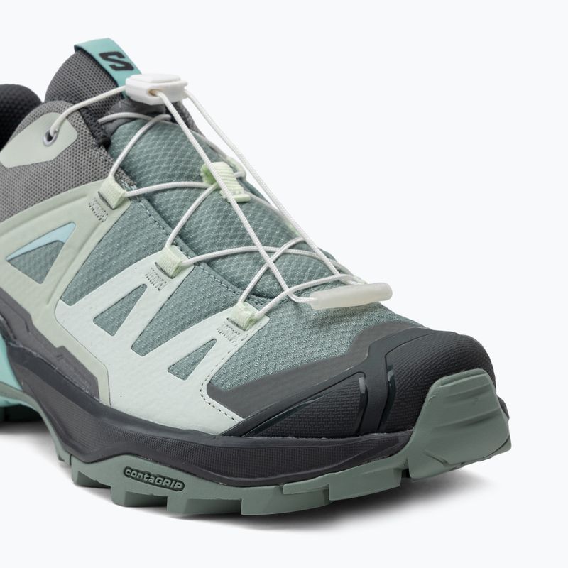 Trekkingschuhe Damen Salomon X Ultra 360 green milieu/uban chic/clearly aqua 7