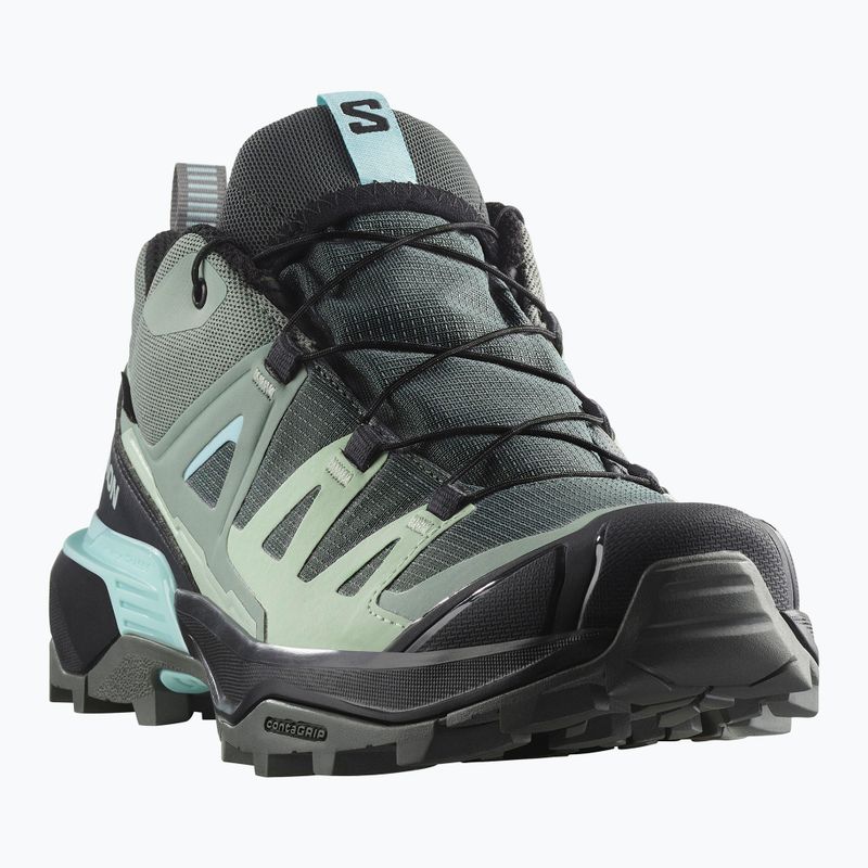 Damen-Trekking-Schuhe Salomon X Ultra 360 GTX Sedona sage/schwarz/sea foam