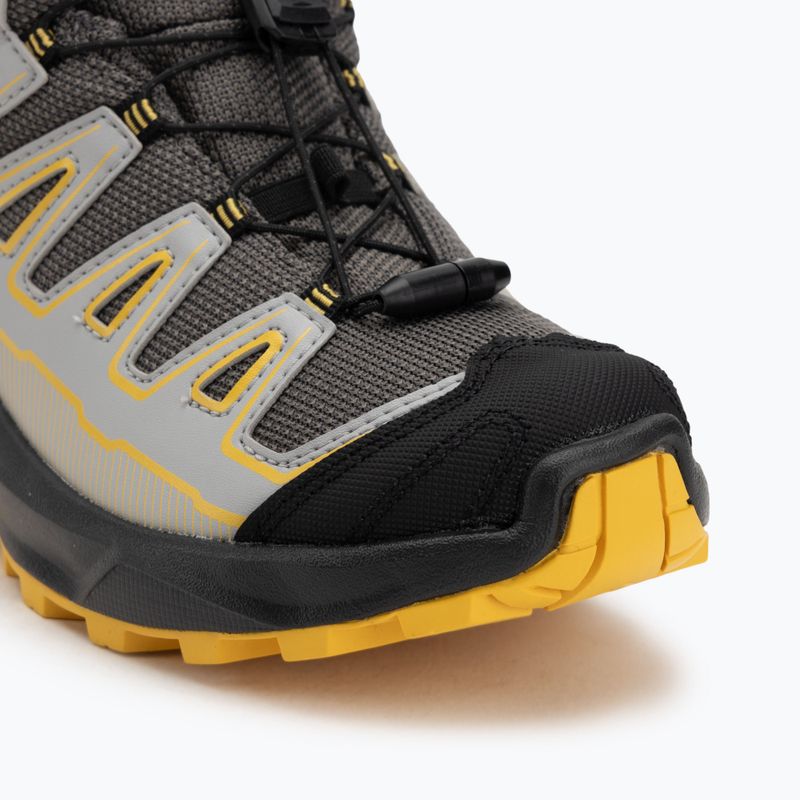 Kinder-Trekking-Schuhe Salomon X Ultra Mid GTX castlerock/schwarz/spicy/senf 7