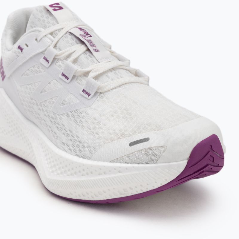 Laufschuhe Herren Salomon Aero Glide 3 white/white/willowherb 7