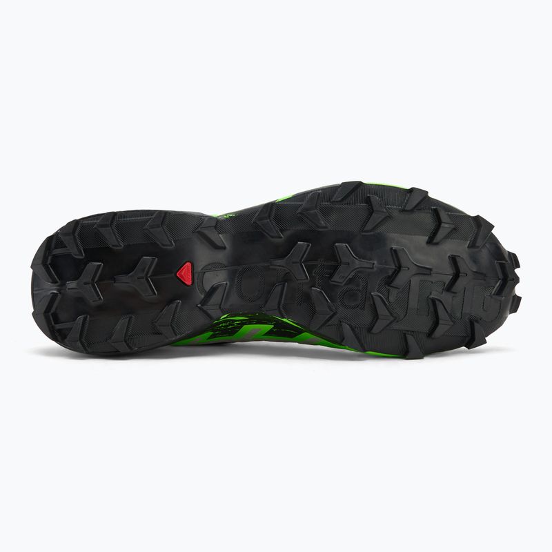 Herren Laufschuhe Salomon Speedcross 6 GTX schwarz/legierung/grüner Gecko 4