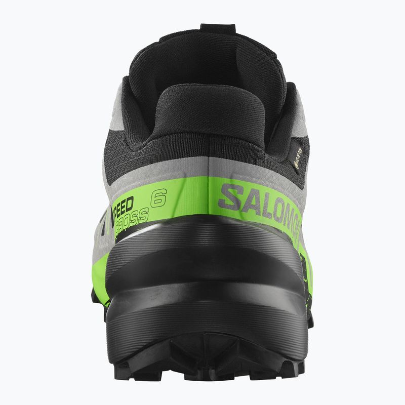 Herren Laufschuhe Salomon Speedcross 6 GTX schwarz/legierung/grüner Gecko 5