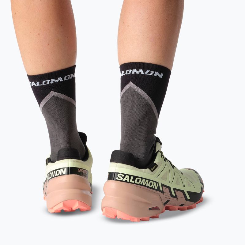 Damen-Laufschuhe Salomon Speedcross 6 GTX lime cream/mahogany rose/schwarz 8