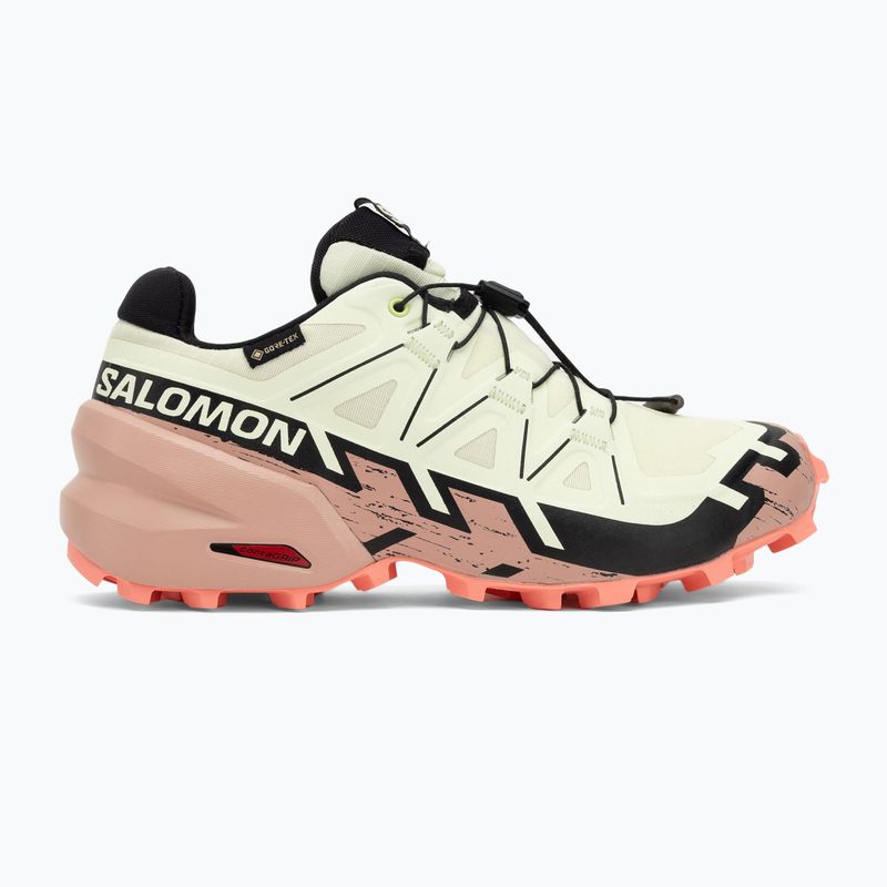 Damen-Laufschuhe Salomon Speedcross 6 GTX lime cream/mahogany rose/schwarz 2
