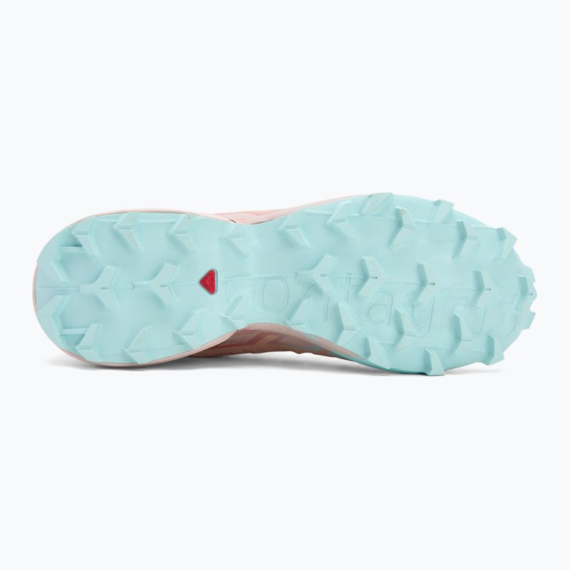Damen-Laufschuhe Salomon Speedcross 6 Mahagoni Rose/Leises Violett/Eisiges Aqua 4