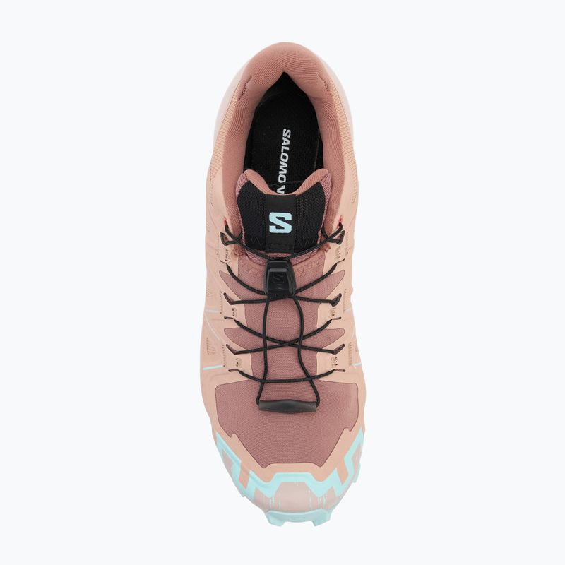 Damen-Laufschuhe Salomon Speedcross 6 Mahagoni Rose/Leises Violett/Eisiges Aqua 5