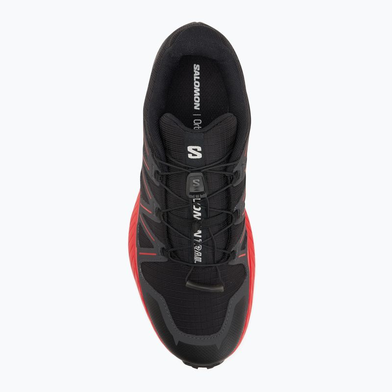 Herren-Laufschuhe Salomon Speedcross Peak schwarz/Asphalt/Feuerrot 5