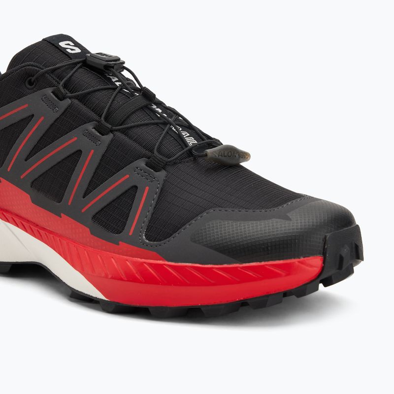 Herren-Laufschuhe Salomon Speedcross Peak schwarz/Asphalt/Feuerrot 7