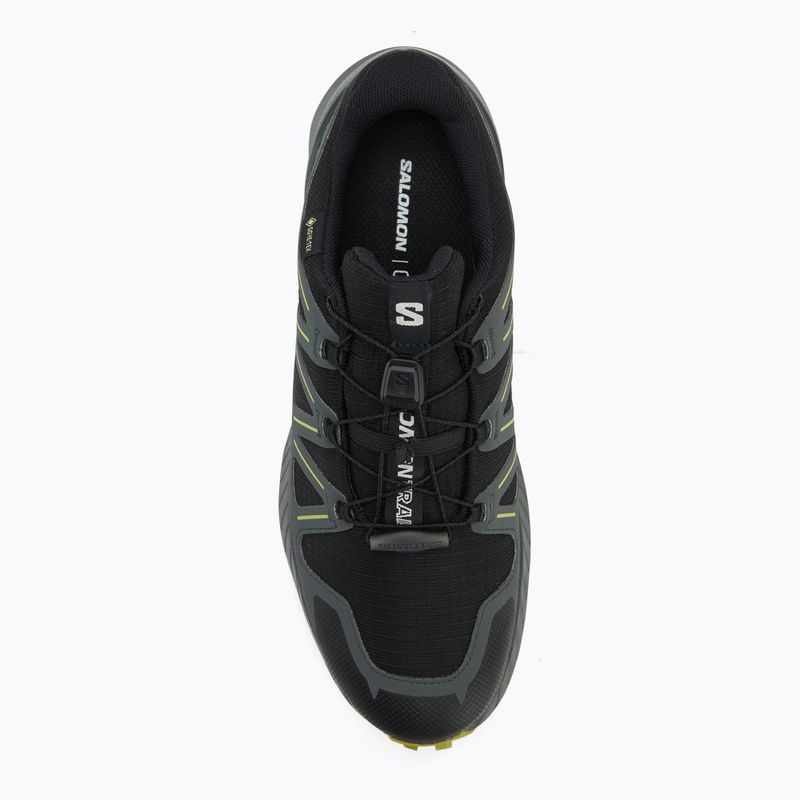 Herren-Laufschuhe Salomon Speedcross Peak GTX schwarz/urban chic/dark citron 5