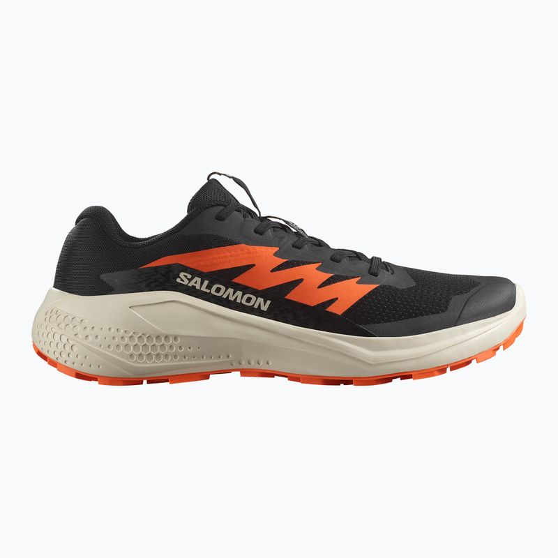Herren-Laufschuhe Salomon Alphaglide schwarz/regentag/rot-orange 2