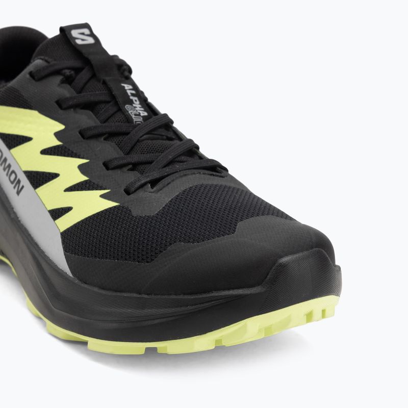 Herren-Laufschuhe Salomon Alphaglide GTX schwarz/legierung/scharfgrün 7