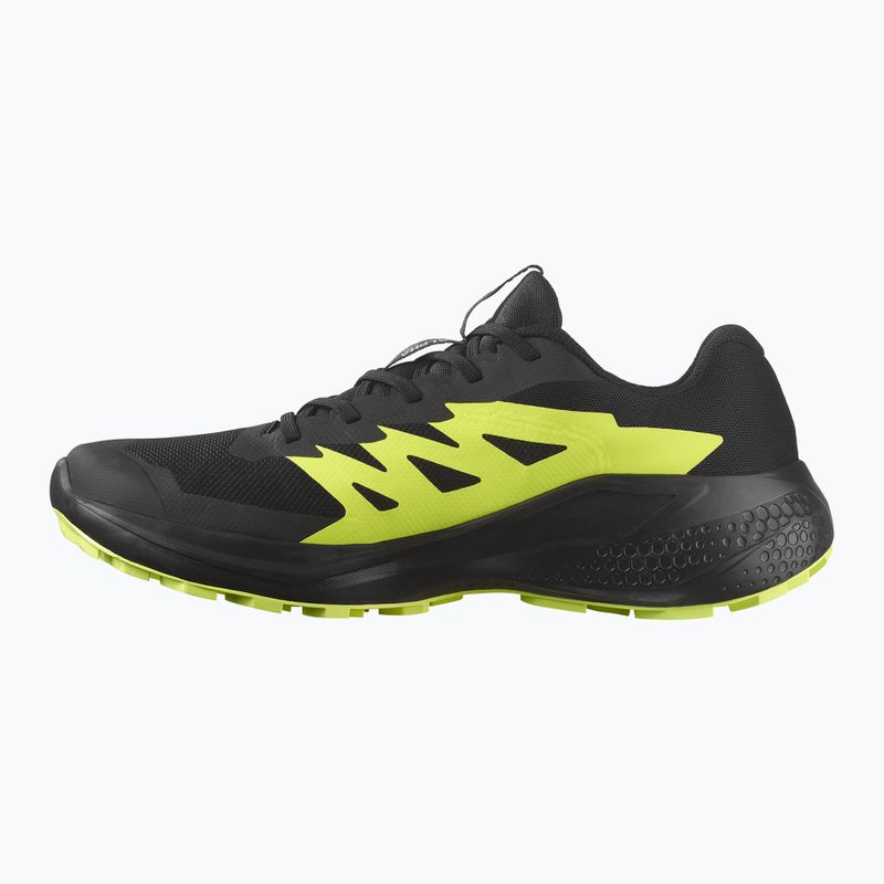 Herren-Laufschuhe Salomon Alphaglide GTX schwarz/legierung/scharfgrün 2