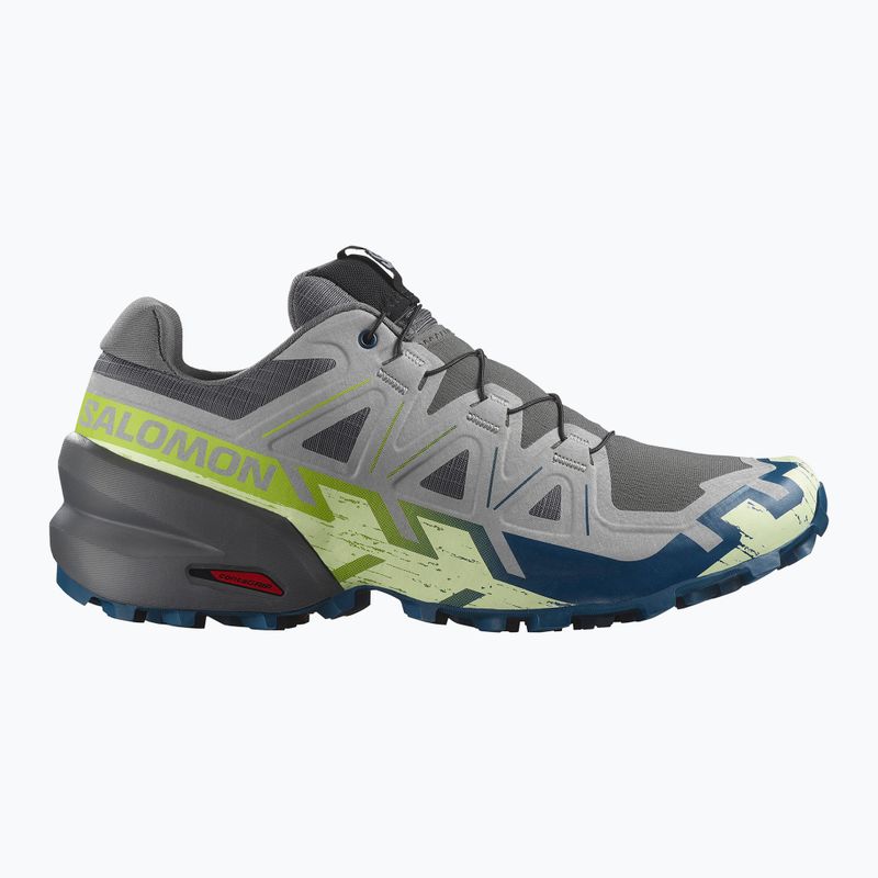Herren-Laufschuhe Salomon Speedcross 6 castlerock/lime cream/poseidon 2