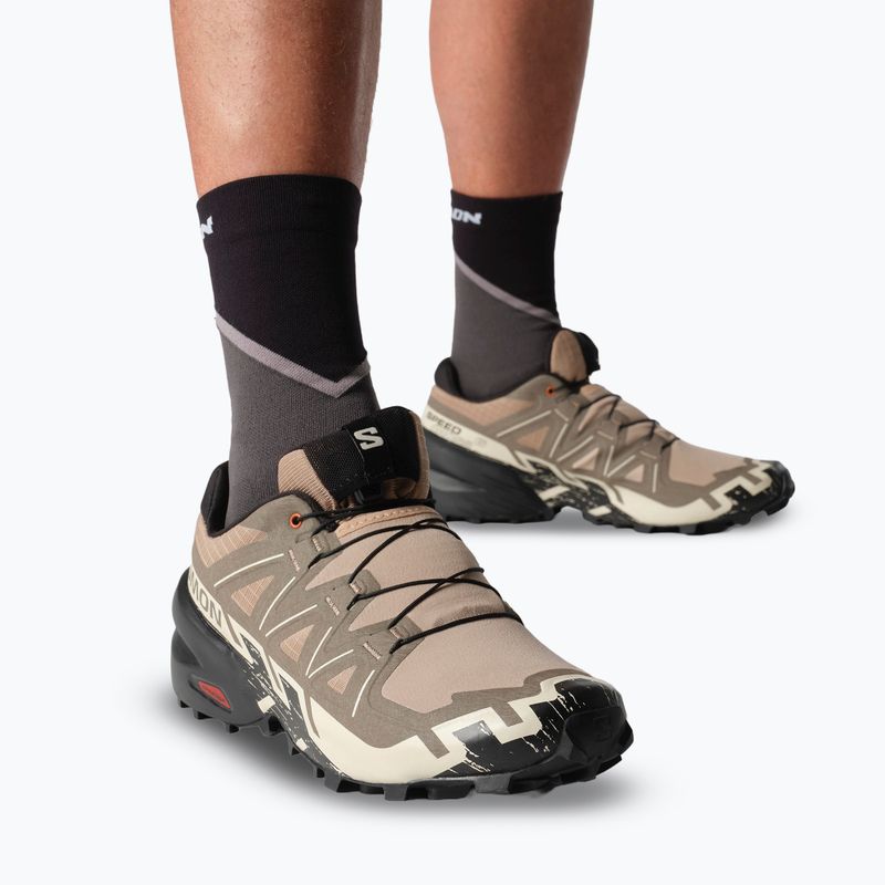 Herren-Laufschuhe Salomon Speedcross 6 natural/schwarz/mandelmilch 7